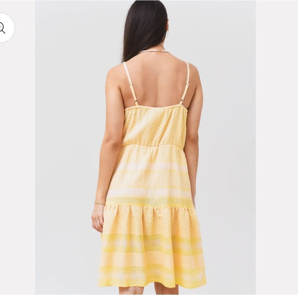 NEW SUMMERY COPENHAGEN Women's Rose Short Dress IN YELLOW‎ SIZE MEDIUM - Picture 8 of 12